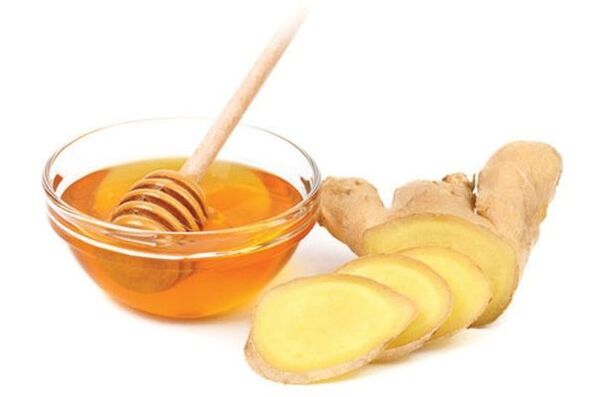 honey with ginger for effect